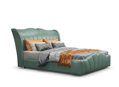 Classique lit lit double lit en cuir chambre Chippendale