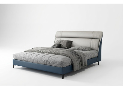 Lits d'hôtel de luxe Design de lit double en bois Mobilier moderne Chambre