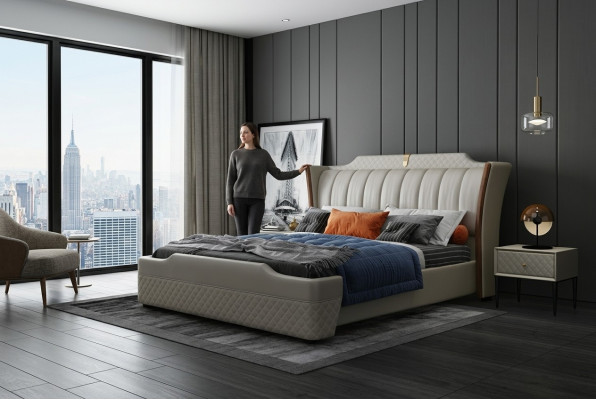 Meubles de style italien Lit design moderne cadre de chambre