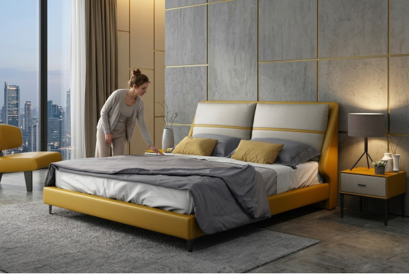 Chambre de luxe Lit design Luxe Lits doubles d'hôtel 180x200 cm