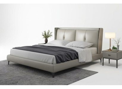 Lit classique Lit rembourré de luxe Chambre double en bois 180x200