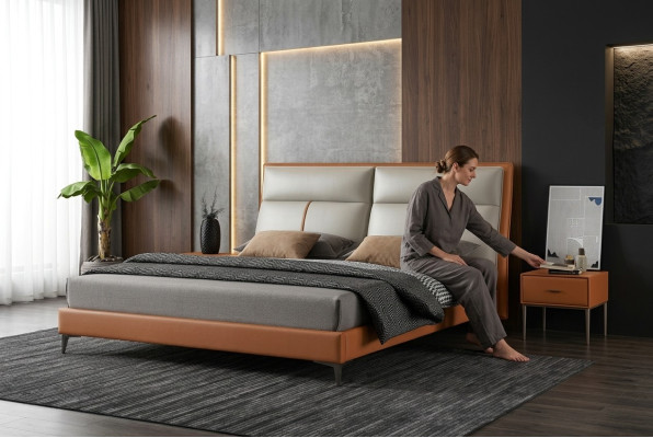 Lit Luxe Chambre Lit Lit double Cadre de lit lit de chambre