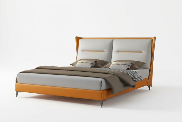 Lit design moderne 180x200 en cuir Lits d'hôtel Chambre double sommeil