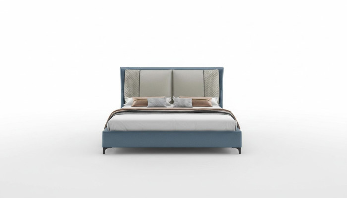 Lit de designer Chambre lits Textile Cuir Hôtel de luxe rembourrage en velours