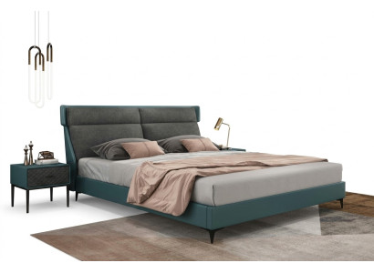 Classique s Lits de luxe Rembourrage Cuir Textile Lit de chambre de haute qualité nouveau