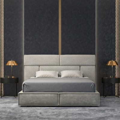 Lits Design Lit Double Mariage Moderne Cadre Hôtel Chambre de Sommeil