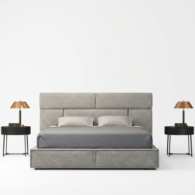 Lits Design Lit Double Mariage Moderne Cadre Hôtel Chambre de Sommeil