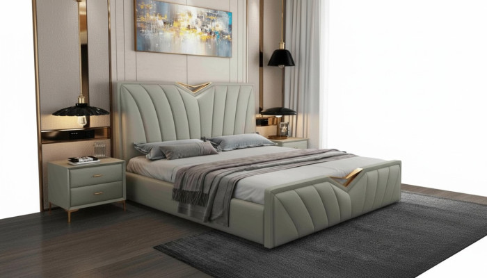 Lit de designer Chambres à coucher Lits Cuir Hôtel de luxe Rembourrage Mobilier italien