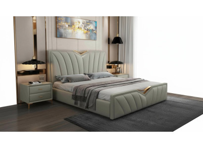 Lit de designer Chambres à coucher Lits Cuir Hôtel de luxe Rembourrage Mobilier italien