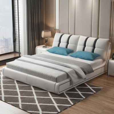 Designer Lit Chambre Lits Mobilier Hôtel de Luxe Rembourrage Cuir Meubles