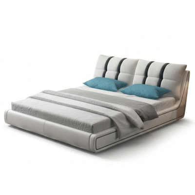 Designer Lit Chambre Lits Mobilier Hôtel de Luxe Rembourrage Cuir Meubles