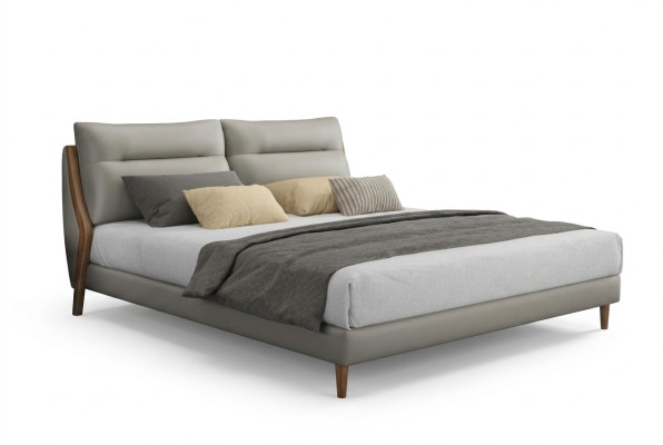 Lits de luxe classiques Rembourrage en cuir textile de haute qualité Literie de chambre à coucher nouveau