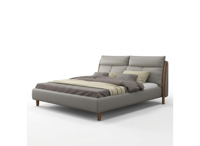 Conception de linge de lit matrimonial moderne de luxe pour hôtel cadre double.