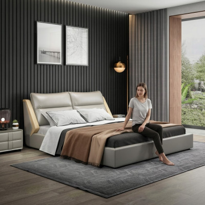 Chambre Lit de luxe Design de lit Lit en bois Lits 180x200cm Lits Hôtel