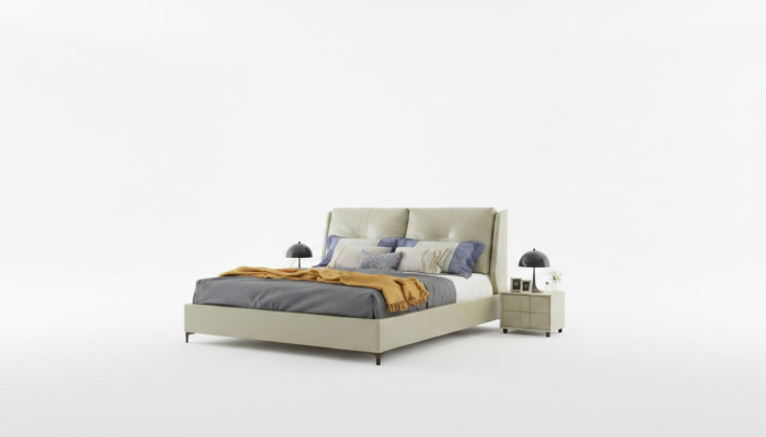Design de revêtement de lit Lits doubles de luxe pour hôtel Chambre à coucher Dormir 180x200cm