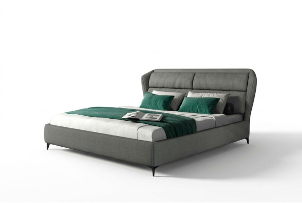 Lits Classiques Lit rembourré de luxe Design de chambre Double Lits 180x200cm