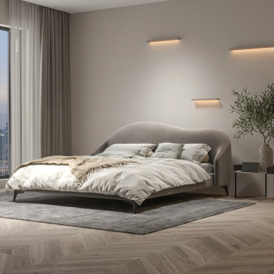 Meubles de chambre italiens Lit double Rembourrage Design Lits