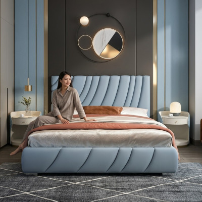Conception de la literie de lit Hôtel Double de luxe Luxe Chambre de sommeil luxueuse