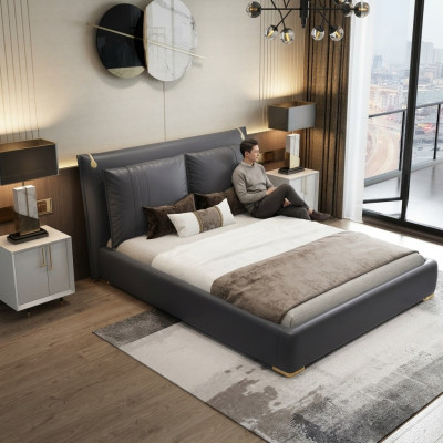 Lit double lit lit conception de lit conjugal de luxe lit design textile de lits