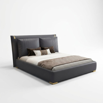 Lit double lit lit conception de lit conjugal de luxe lit design textile de lits