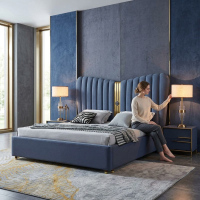 Conception de literie de lit Luxe de l'hôtel 150/180cm Chambre à coucher Double