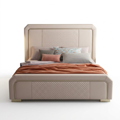 Designer lit double Hôtel de luxe chambre 180x200cm Lits