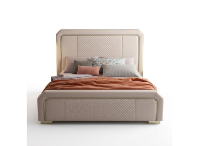Designer lit double Hôtel de luxe chambre 180x200cm Lits