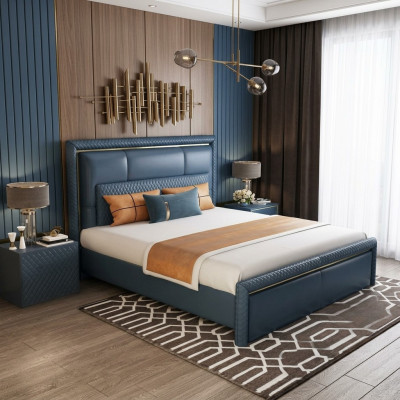 Lit design Chambre Lit double Lits Hôtel Luxe Rembourrage Cuir