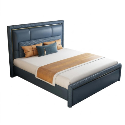 Lit design Chambre Lit double Lits Hôtel Luxe Rembourrage Cuir