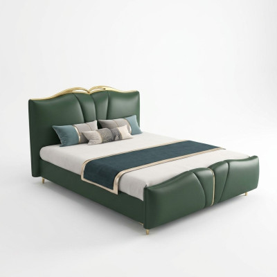 Designer lit chambre lits textile cuir hôtel luxe rembourrage