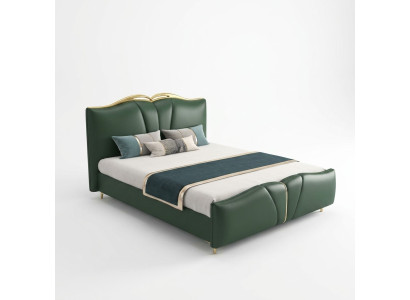 Designer lit chambre lits textile cuir hôtel luxe rembourrage