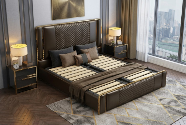Lit Chambre Design Meubles Moderne de Luxe Lits Rembourrage Cadre Neuf