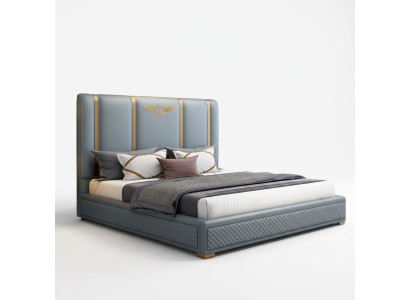Conception de luxe de la literie en métal double de l'hôtel de la chambre de sommeil du mariage