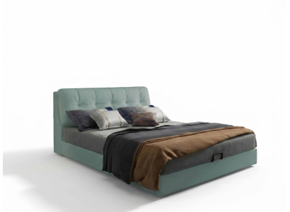 Lit design 180x200 Lits en cuir en métal Chambre double de luxe Mariage