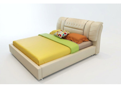 Conception lit Chesterfield Lits Textile Cuir Hôtel de luxe Tapisserie Velours Tissu1