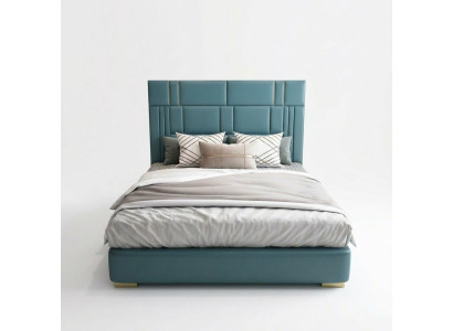 Hôtel de luxe en cuir Lit double Lits rembourrés Chambre à coucher 180x200 Double