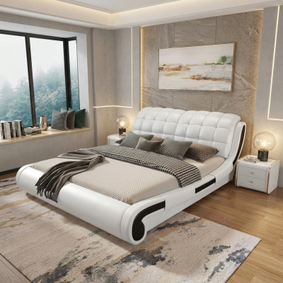 Lit double lit lit design lit lit lit lit lits en cuir