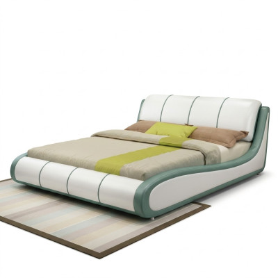 Lit de designer Chambre de luxe Lit double Lits Cuir Hotel Rembourrage