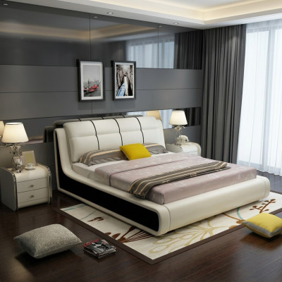 Chambre de luxe Lit Lits doubles Bois 180x200cm Hôtel de designer