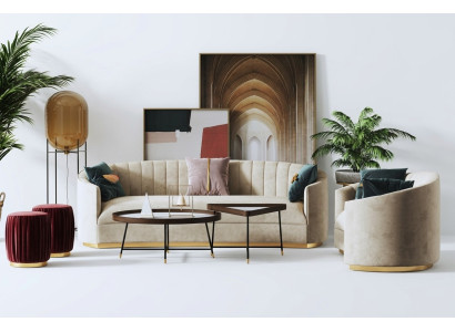 Ensemble de canapé 3+1 place Ensemble de canapé design Canapé Rembourrage Canapés Moderne