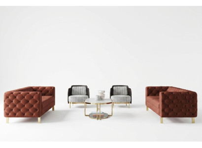 Sofa ensemble Ensemble de siège Rembourrage 4 pièces. Ensemble de salon canapés de luxe