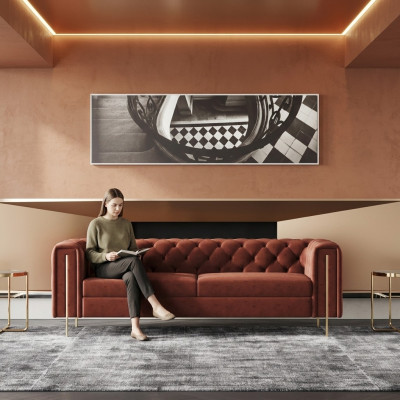 Trois places Canapé Revêtement Design Canapé Siège Canapés 3 Places Mobilier de Salon Moderne