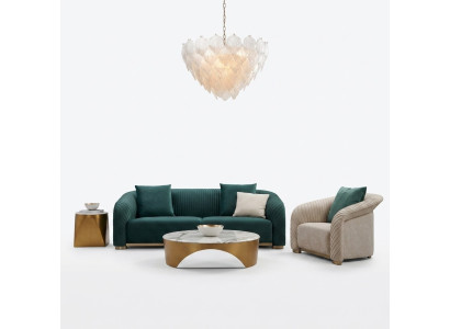 Design Tapisserie de siège de luxe Canapé Tissu Canapé 3 places Similicuir