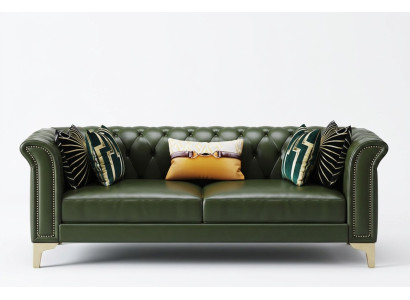 Canapé classique trois places rembourrage mobilier canapé 3 places canapés en cuir
