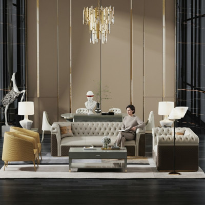Ensemble de canapé 3+2 places Canapé design Canapé rembourré Canapé moderne de luxe