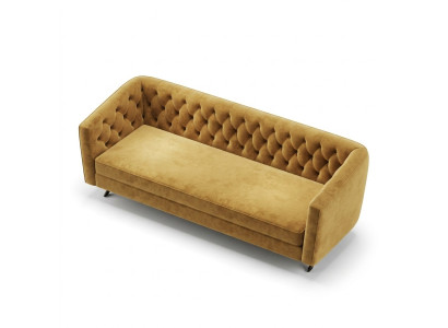 Mobilier de style italien 3 canapé trois places Canapé en tissu Tissu Canapés