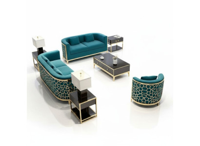 Ensemble de canapés Canapé 321 Siège Tissu Canapés Canapé Luxe Meubles Rembourrage