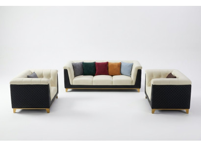 Ensemble de canapé Ensemble de canapé en cuir Design Canapé moderne 3+2+1