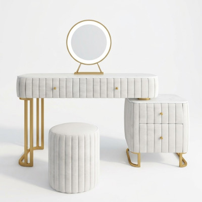 Consoles de designer Coiffeuse Table de cosmétiques Miroir Décoration Commode Coiffeuse