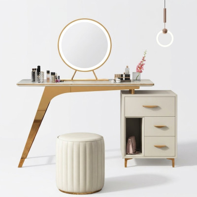 Coiffeuse Miroir Tabouret Ensemble Complet Commode Chambre à coucher neuf 2 pièces